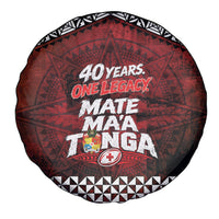 Mate Maa Tonga Rugby 2026 Spare Tire Cover 40 Years Anniversary One Legacy LT14 - Polynesian Pride