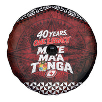 Mate Maa Tonga Rugby 2026 Spare Tire Cover 40 Years Anniversary One Legacy LT14 - Polynesian Pride