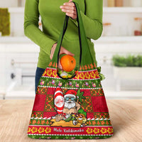 Hawaii Surfing Santa Christmas Grocery Bag Tropical Pineapple Mele Kalikimaka Quilt Pattern LT14 - Polynesian Pride
