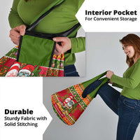 Hawaii Surfing Santa Christmas Grocery Bag Tropical Pineapple Mele Kalikimaka Quilt Pattern LT14 - Polynesian Pride