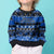 Personalised New Zealand Christmas Kid Ugly Christmas Sweater Aotearoa Kiwi Meri Kirihimete Blue Version LT14 - Polynesian Pride