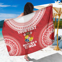 Custom Tonga Mate Maa Sarong Go Champions Tongan Ngatu - Red