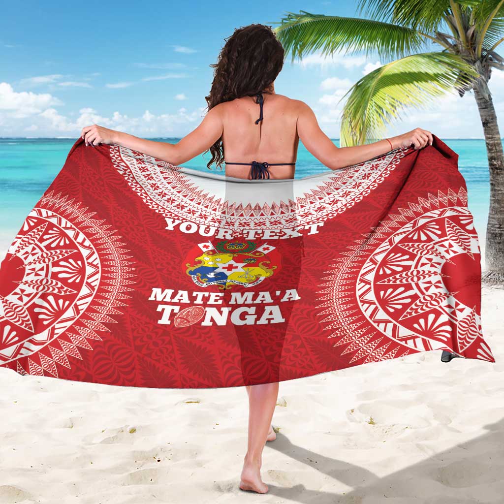 Custom Tonga Mate Maa Sarong Go Champions Tongan Ngatu - Red