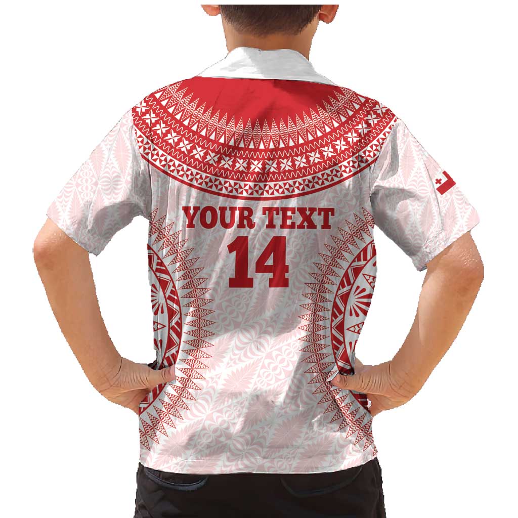 Custom Tonga Mate Maa Family Matching Mermaid Dress and Hawaiian Shirt Go Champions Tongan Ngatu - White