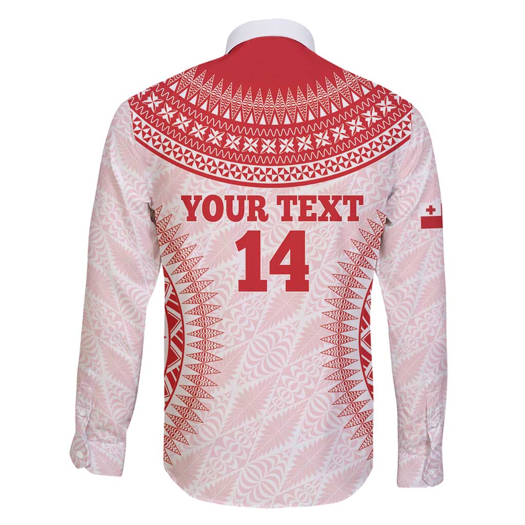 Custom Tonga Mate Maa Family Matching Off Shoulder Short Dress and Hawaiian Shirt Go Champions Tongan Ngatu - White LT14 - Polynesian Pride