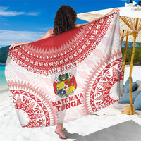 Custom Tonga Mate Maa Sarong Go Champions Tongan Ngatu - White