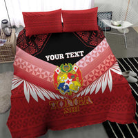 Custom Mate Maa Tonga XIII Bedding Set Tongan Kupesi Ngatu - Rugby Style