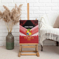 Custom Mate Maa Tonga XIII Canvas Wall Art Tongan Kupesi Ngatu - Rugby Style