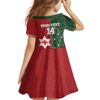 Custom Mate Maa Tonga And Kangaroo Australia Family Matching Mermaid Dress and Hawaiian Shirt Tongan Kupesi Mix Aboriginal Art