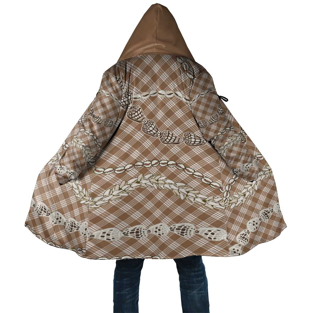 Brown Aloha Hawaii Shell Lei Cloak Palaka Hebrew Cone Honey Cowrie Elegant Curves - Polynesian Pride