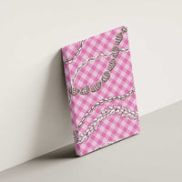 Pink Aloha Hawaii Shell Lei Canvas Wall Art Palaka Hebrew Cone Honey Cowrie Elegant Curves - Polynesian Pride