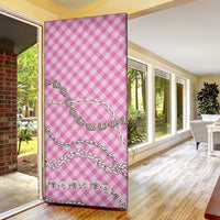 Pink Aloha Hawaii Shell Lei Door Cover Palaka Hebrew Cone Honey Cowrie Elegant Curves - Polynesian Pride