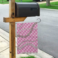 Pink Aloha Hawaii Shell Lei Garden Flag Palaka Hebrew Cone Honey Cowrie Elegant Curves - Polynesian Pride