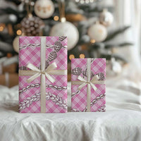 Pink Aloha Hawaii Shell Lei Wrapping Paper Palaka Hebrew Cone Honey Cowrie Elegant Curves - Polynesian Pride