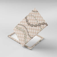 Beige Aloha Hawaii Shell Lei Canvas Wall Art Palaka Hebrew Cone Honey Cowrie Elegant Curves - Polynesian Pride