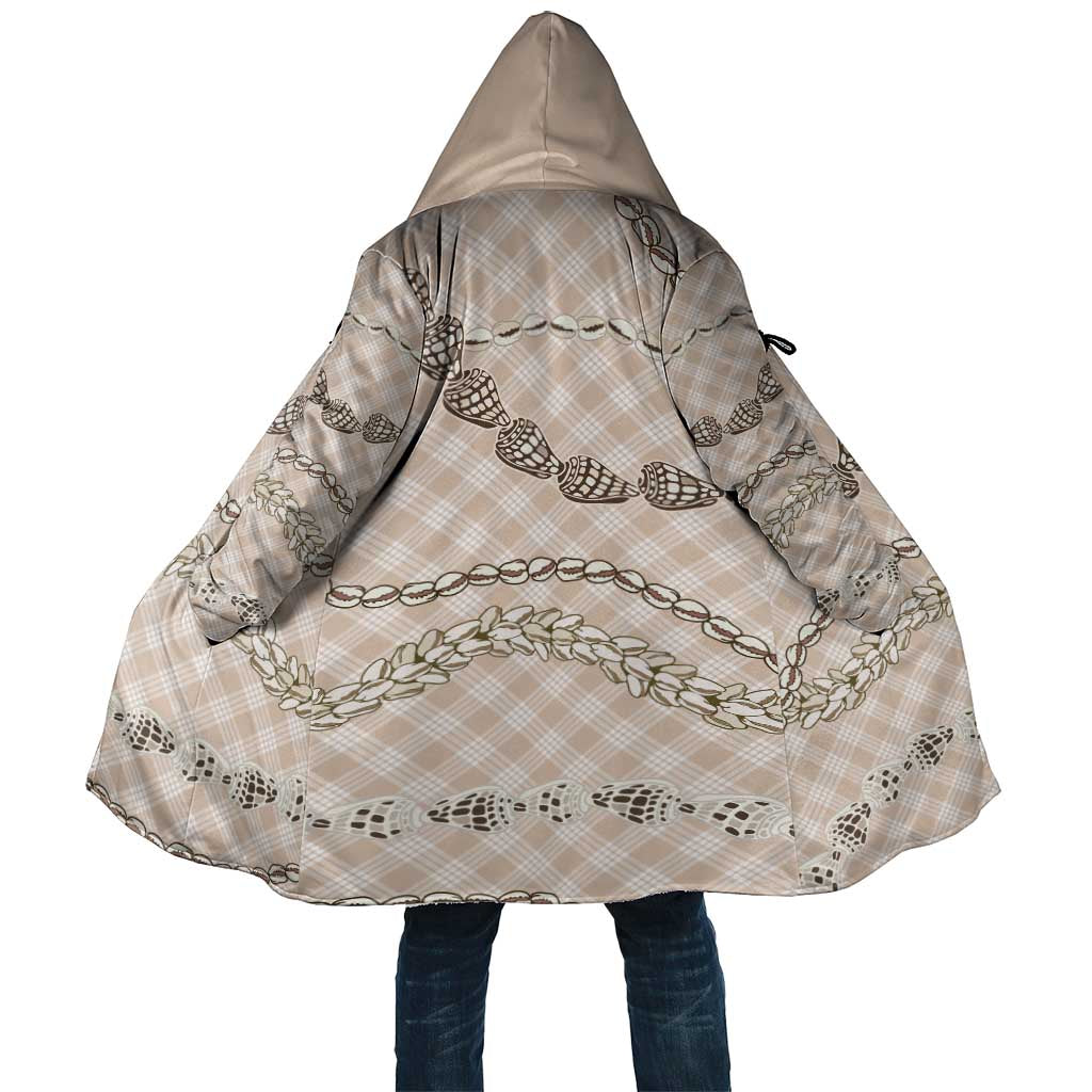 Beige Aloha Hawaii Shell Lei Cloak Palaka Hebrew Cone Honey Cowrie Elegant Curves - Polynesian Pride