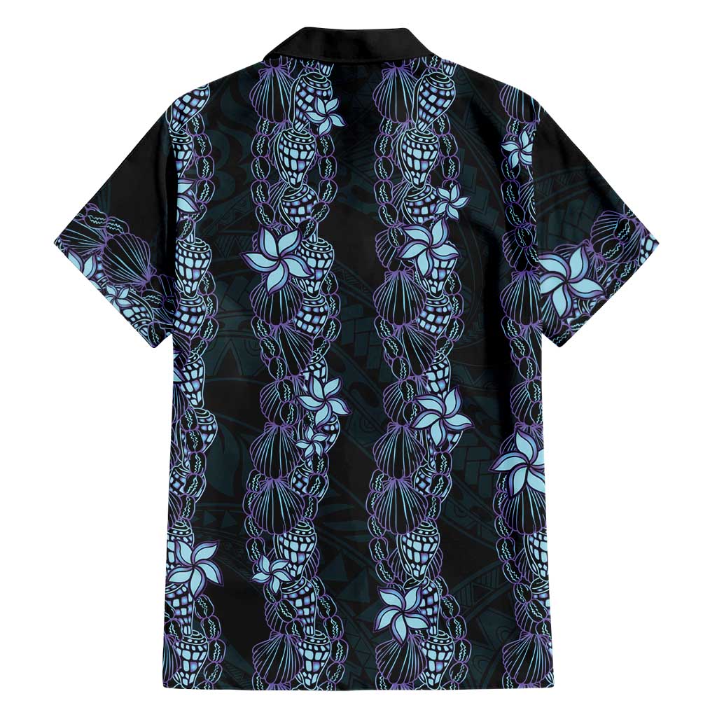 Purple Paradise Hawaii Shell Lei Family Matching Mermaid Dress and Hawaiian Shirt Hawaiian Sunrise Shell Hebrew Cone Plumeria LT14 - Polynesian Pride