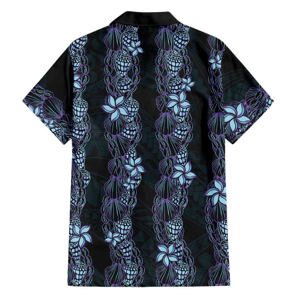Purple Paradise Hawaii Shell Lei Family Matching Tank Maxi Dress and Hawaiian Shirt Hawaiian Sunrise Shell Hebrew Cone Plumeria LT14 - Polynesian Pride