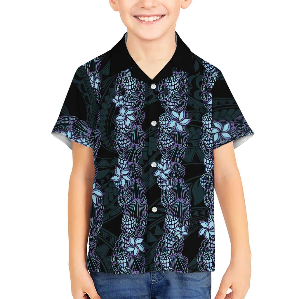 Purple Paradise Hawaii Shell Lei Hawaiian Shirt Hawaiian Sunrise Shell Hebrew Cone Plumeria - Polynesian Pride