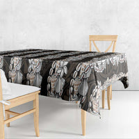 Black and Beige Hawaii Shell Lei Tablecloth Hawaiian Sunrise Shell Hebrew Cone Plumeria - Polynesian Pride