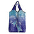 Polynesia Sea Turtle Grocery Bag Happy Valentine Day Polynesian - Dark Cyan
