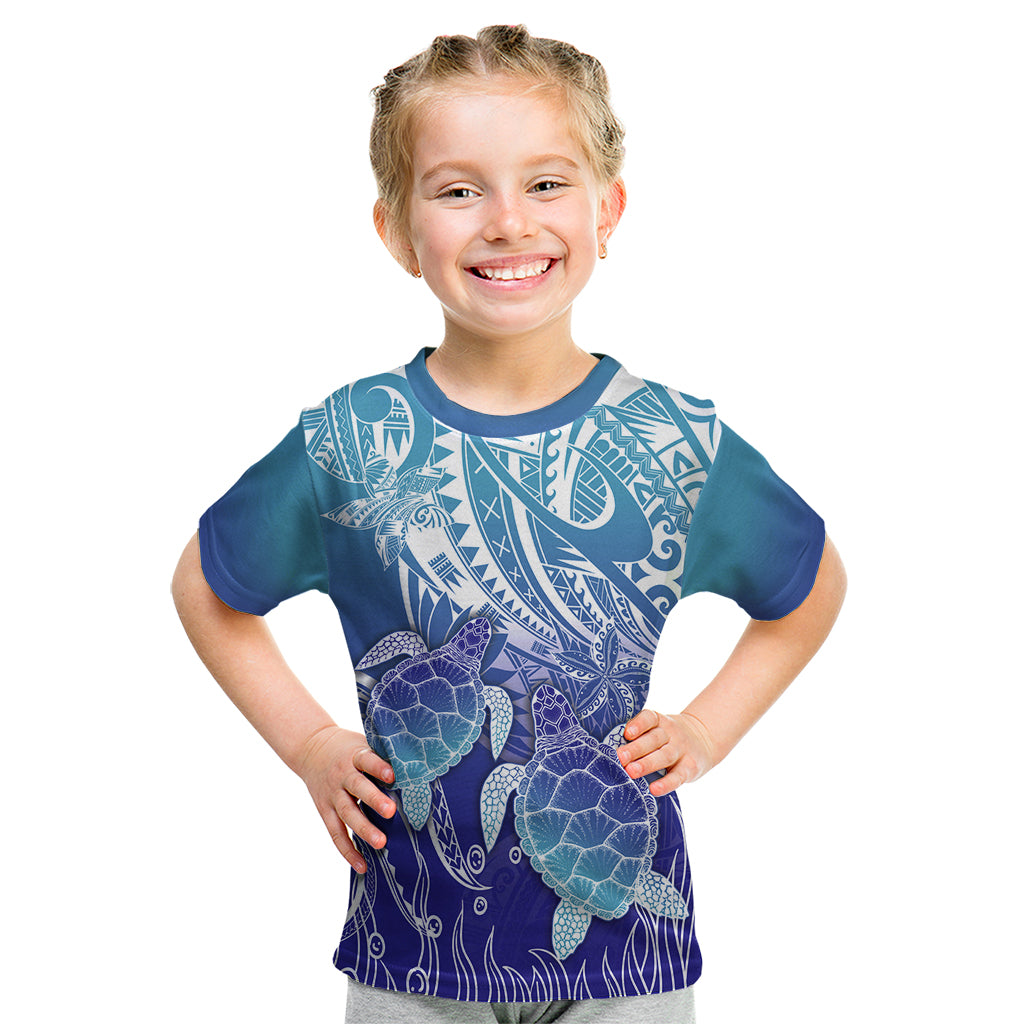 Polynesia Sea Turtle Kid T Shirt Happy Valentine Day Polynesian - Dark Cyan LT14 Dark Cyan - Polynesian Pride