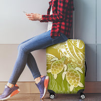 Polynesia Sea Turtle Luggage Cover Happy Valentine Day Polynesian - Gold LT14 - Polynesian Pride