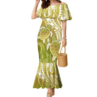 Polynesia Sea Turtle Mermaid Dress Happy Valentine Day Polynesian - Gold LT14 Women Gold - Polynesian Pride