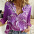 Polynesia Valentine Day Women Casual Shirt Polynesian Sea Turtle Purple Version LT14 Female Purple - Polynesian Pride