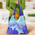 Polynesia Valentine Day Grocery Bag Polynesian Sea Turtle Turquoise Version