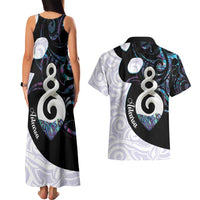 Aotearoa Pikorua Couples Matching Tank Maxi Dress and Hawaiian Shirt NZ Twist - Bond And Love