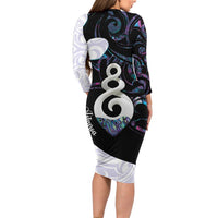 Aotearoa Pikorua Family Matching Long Sleeve Bodycon Dress and Hawaiian Shirt NZ Twist - Bond And Love LT14 - Polynesian Pride