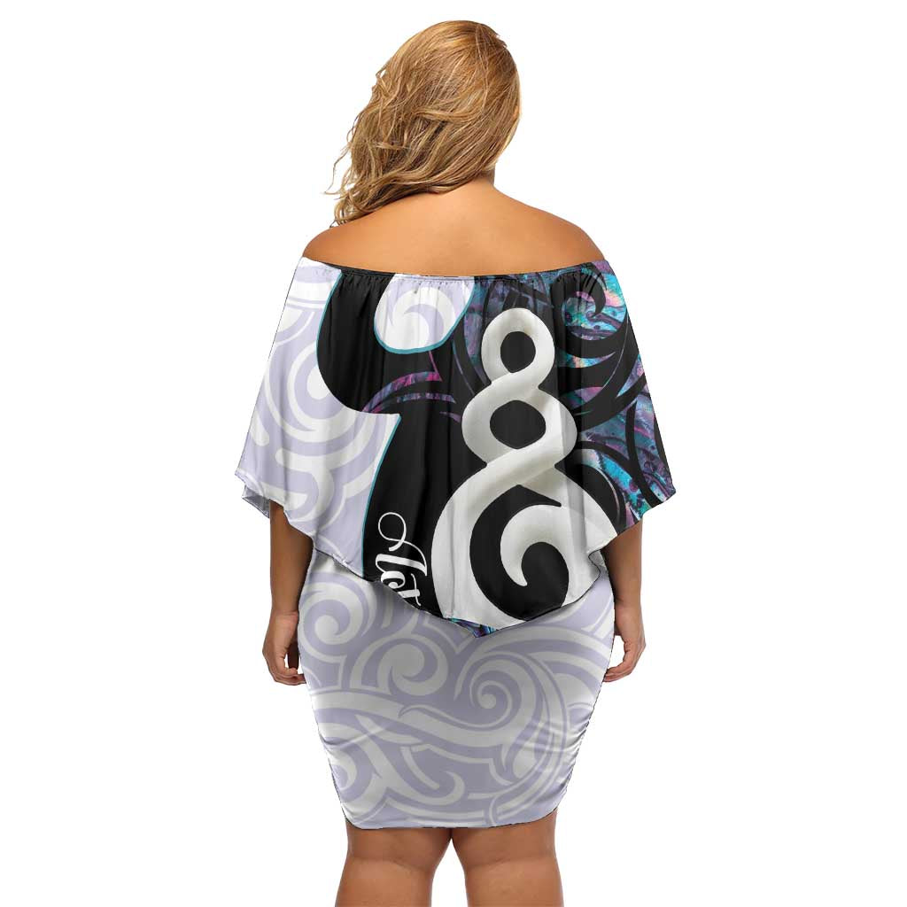 Aotearoa Pikorua Family Matching Off Shoulder Short Dress and Hawaiian Shirt NZ Twist - Bond And Love LT14 - Polynesian Pride