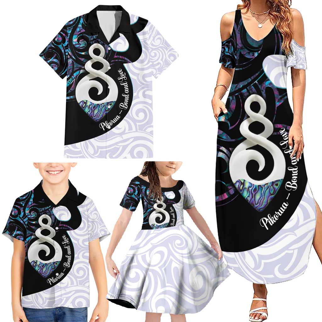 Aotearoa Pikorua Family Matching Summer Maxi Dress and Hawaiian Shirt NZ Twist - Bond And Love LT14 - Polynesian Pride