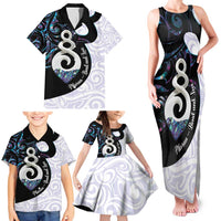 Aotearoa Pikorua Family Matching Tank Maxi Dress and Hawaiian Shirt NZ Twist - Bond And Love LT14 - Polynesian Pride