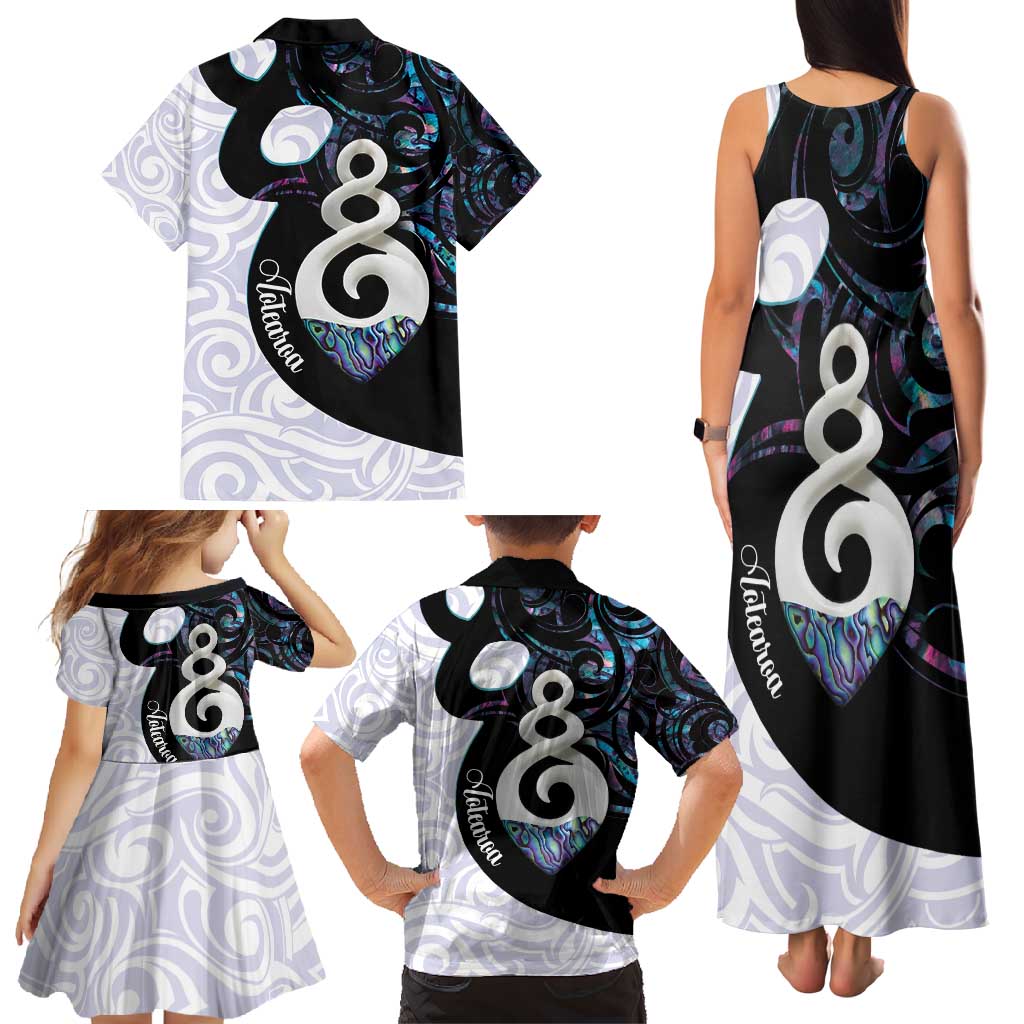 Aotearoa Pikorua Family Matching Tank Maxi Dress and Hawaiian Shirt NZ Twist - Bond And Love LT14 - Polynesian Pride