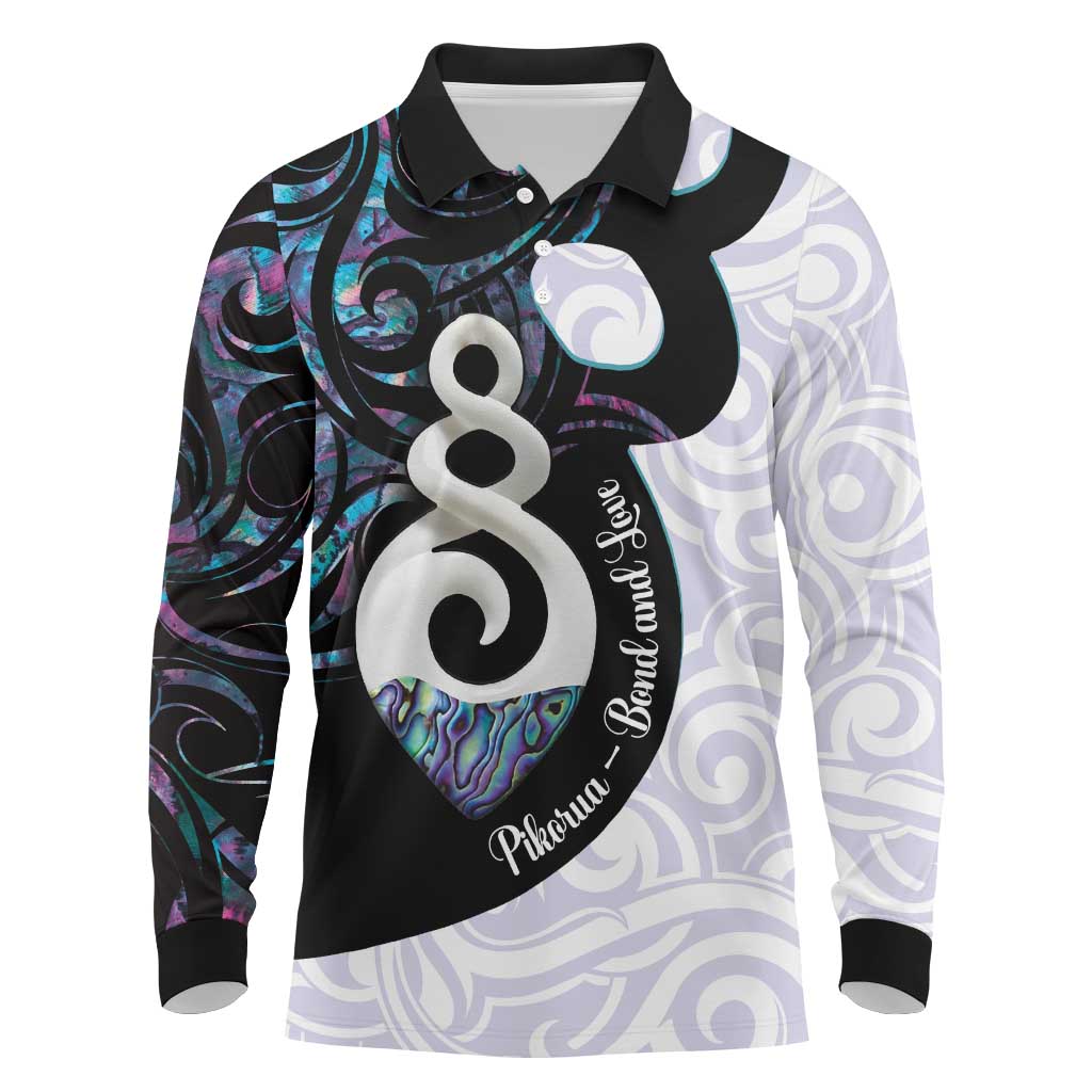 Aotearoa Pikorua Long Sleeve Polo Shirt NZ Twist - Bond And Love