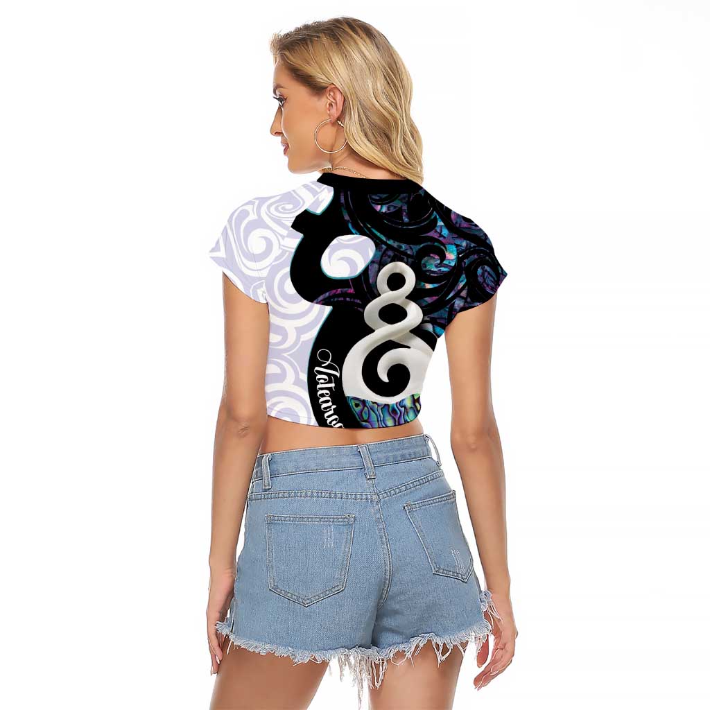 Aotearoa Pikorua Raglan Cropped T Shirt NZ Twist - Bond And Love