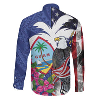 United States Guam Family Matching Tank Maxi Dress and Hawaiian Shirt USA Eagle Guahan Seal Bougainvillea LT14 - Polynesian Pride