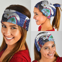 United States Guam Neck Gaiter USA Eagle Guahan Seal Bougainvillea - Polynesian Pride