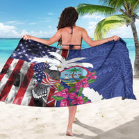 United States Guam Sarong USA Eagle Guahan Seal Bougainvillea LT14 - Polynesian Pride