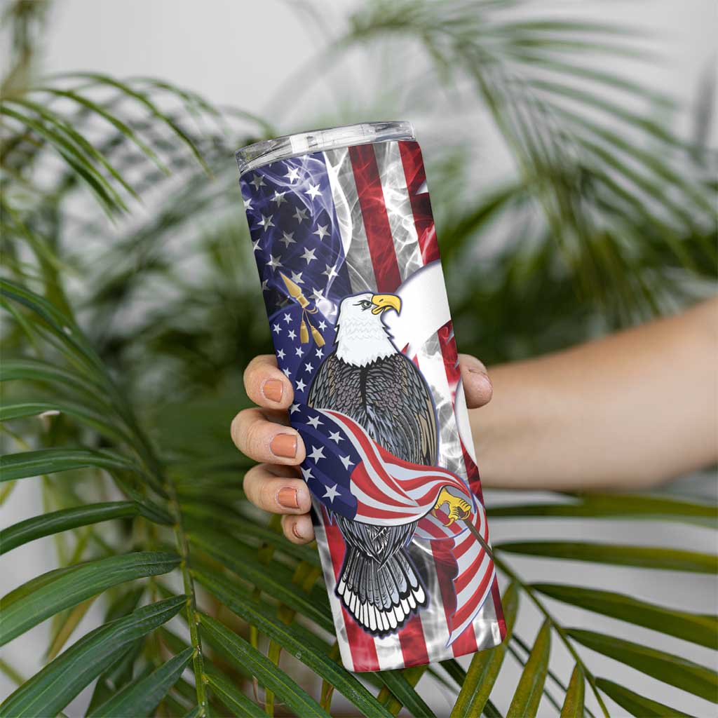 United States Guam Skinny Tumbler USA Eagle Guahan Seal Bougainvillea LT14 - Polynesian Pride
