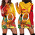 Papua New Guinea Independence Day Hoodie Dress 50th Anniversary Unity in Diversity
