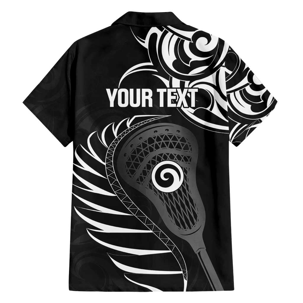 Personalised New Zealand Silver Fern Lacrosse Family Matching Puletasi and Hawaiian Shirt Aotearoa Maori Pattern LT14 - Polynesian Pride