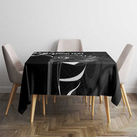 Personalised New Zealand Silver Fern Lacrosse Tablecloth Aotearoa Maori Pattern LT14 - Polynesian Pride