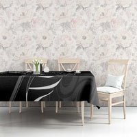 Personalised New Zealand Silver Fern Lacrosse Tablecloth Aotearoa Maori Pattern LT14 - Polynesian Pride