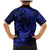 Blue Polynesian Family Matching Outfits Mermaid Dress And Hawaiian Shirt Tribal Hammerhead Shark LT14