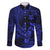 Blue Polynesian Family Matching Outfits Mermaid Dress And Hawaiian Shirt Tribal Hammerhead Shark LT14