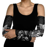 Personalised All Black New Zealand Darts Arm Sleeves Aoteroa Fern Maori Galaxy Style - Polynesian Pride