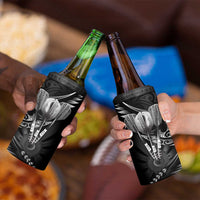 All Black New Zealand Darts 4 in 1 Can Cooler Tumbler Aoteroa Fern Maori Galaxy Style LT14 - Polynesian Pride